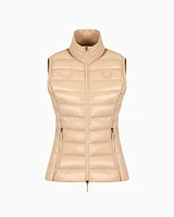 Armani Exchange - Sleeveless Padded Down Jacket, Woman, Camel, Size: