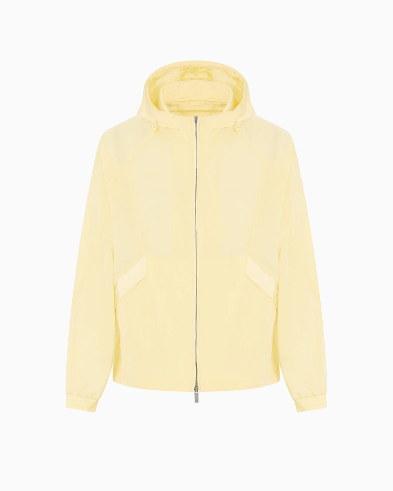 Armani Exchange - Nylon hooded blouson, Man, Yellow, Size:
