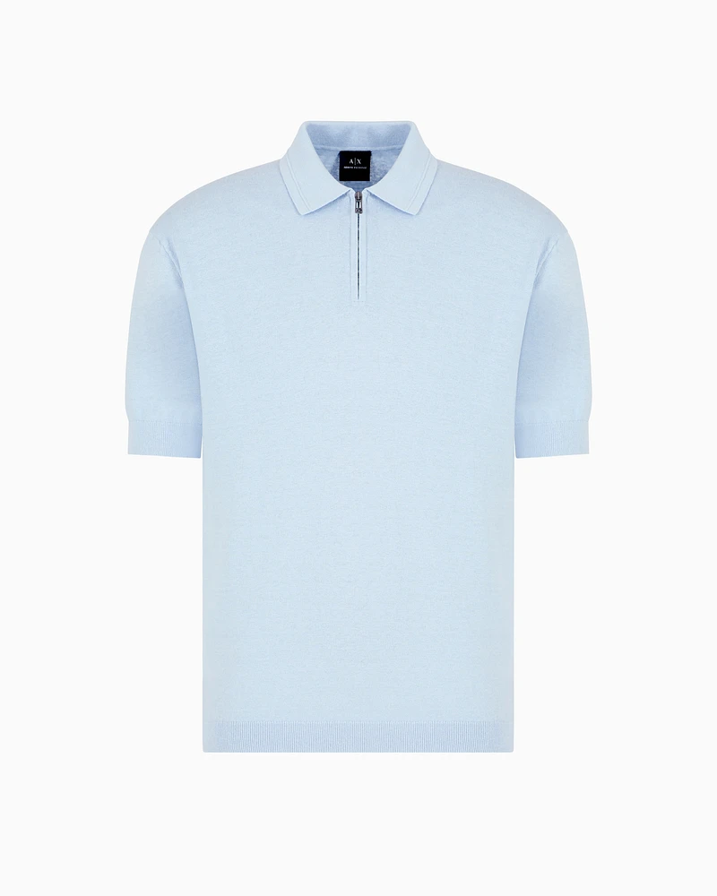 Armani Exchange - Knitted Tops, Man, Light Blue, Size: M