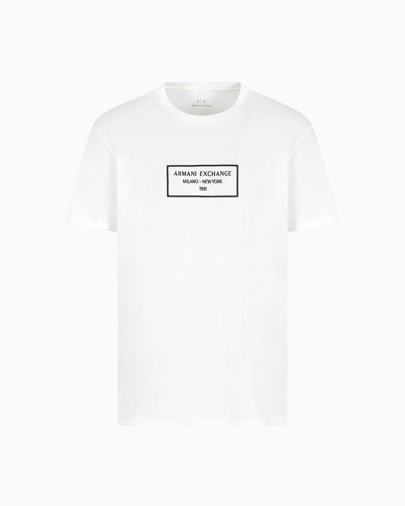 Armani Exchange - Regular fit Milan New York t-shirt, Man, White, Size: