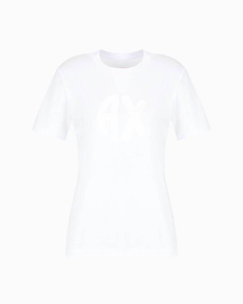 Armani Exchange - Regular Fit T-Shirts, Woman, White, Size: