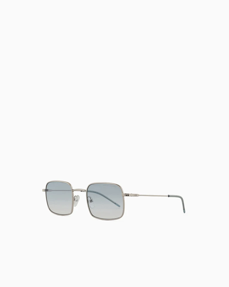 Armani Exchange - Women’s aviator sunglasses, Woman, Silver, Size: 46L