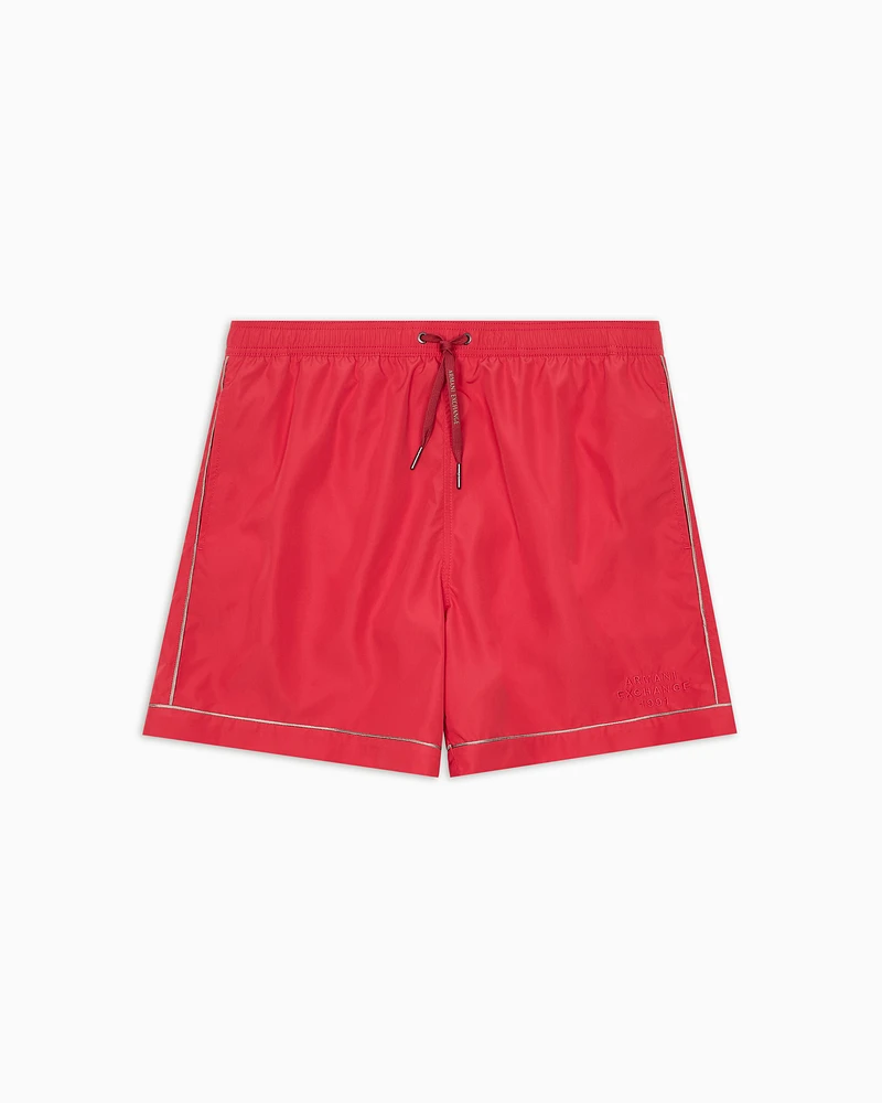 Armani Exchange - Boxer costume with contrasting profiles, Man, Red, Size: