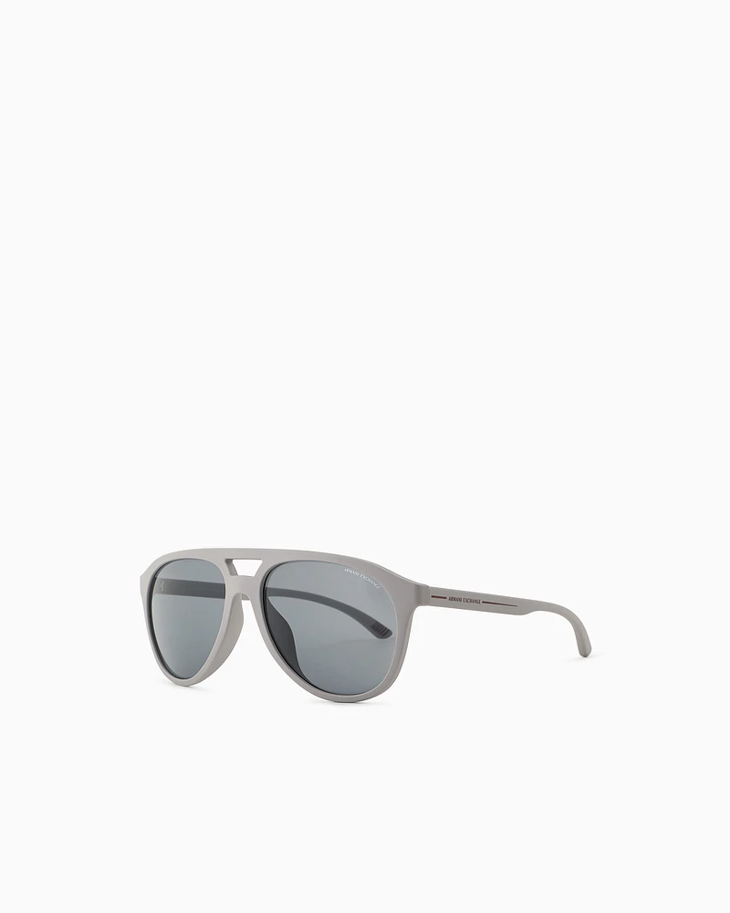 Armani Exchange - Men’s aviator sunglasses, Man, Grey, Size: 59L