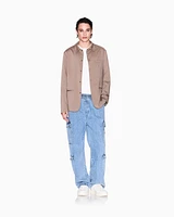 Armani Exchange - Single-breasted jacket with three pockets, Man, Beige, Size: