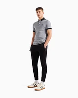 Armani Exchange - Cotton polo with contrasting details, Man, Black, Size: XL
