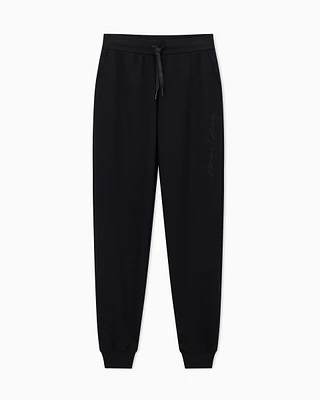 Armani Exchange - Scuba fabric jogger pants, Woman, Black, Size:
