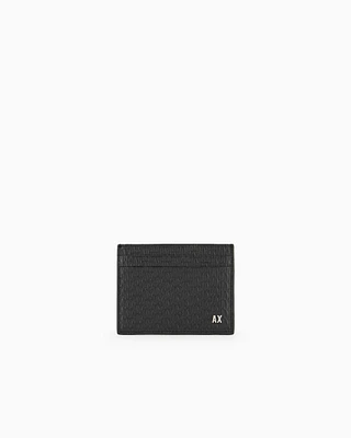 Armani Exchange - Leather book wallet, Man, Black, Size: TU