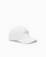 Armani Exchange - Cap with visor and logo, Man, White, Size: L/XL