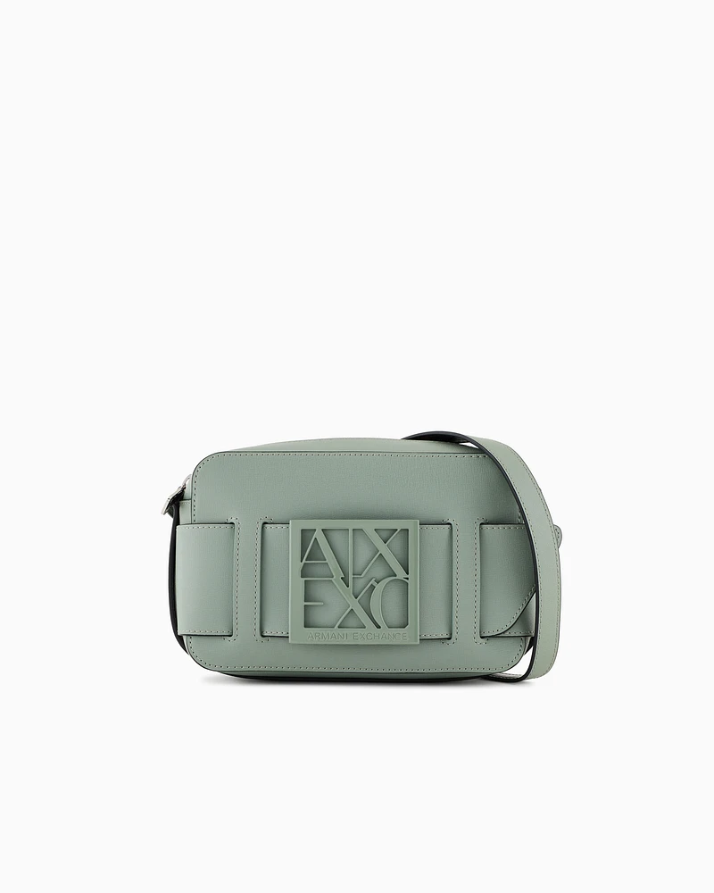 Armani Exchange - Crossbody bag with logo, Woman, Green, Size: TU