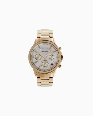 Armani Exchange - Watch with mother-of-pearl dial, Woman, Multicoloured, Size: TU