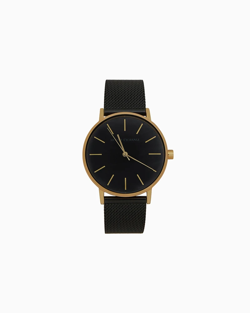 Armani Exchange - Three-hand stainless steel watch, Woman, Multicoloured, Size: TU