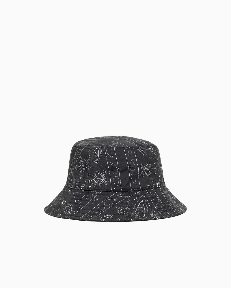 Armani Exchange - Bucket hat with logo, Man, Black, Size: L/XL