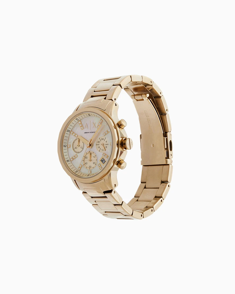 Armani Exchange - Watch with mother-of-pearl dial, Woman, Multicoloured, Size: TU