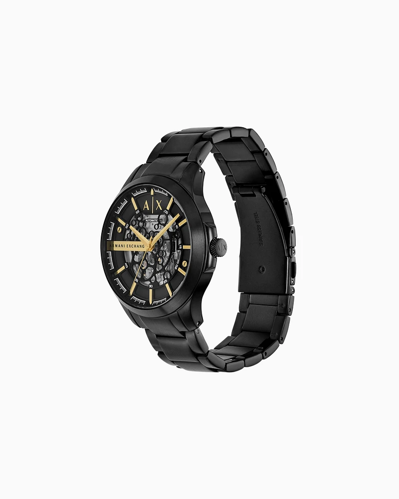 Armani Exchange -  Automatic Black Stainless Steel Watch, Man, Multicoloured, Size: TU