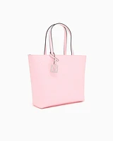 Armani Exchange - Shopper bag with allover logo, Woman, Pink, Size: TU