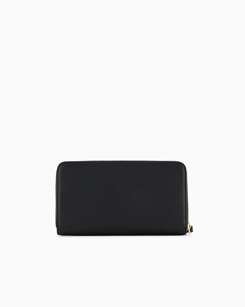 Armani Exchange - Horizontal wallet with ASV logo, Woman, Black, Size: TU
