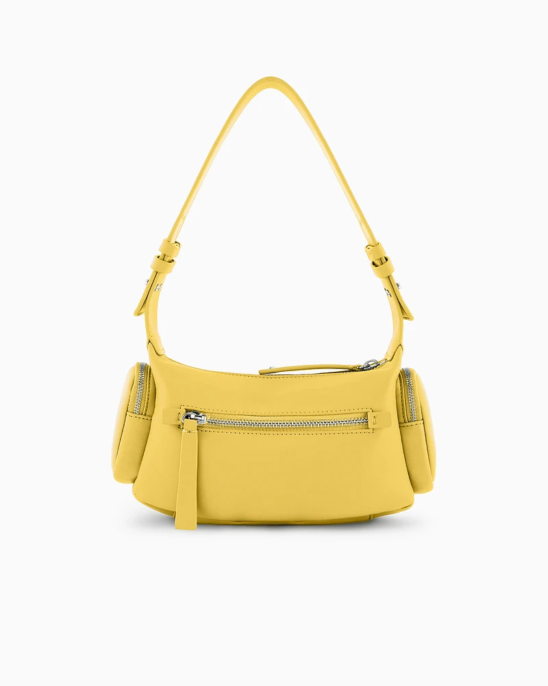 Armani Exchange - Large shoulder bag with side pockets, Woman, Yellow, Size: TU
