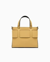 Armani Exchange - Medium tote bag with double handles and shoulder strap, Woman, Yellow, Size: TU