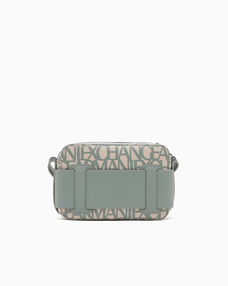 Armani Exchange - Camera case bag with contrasting detail, Woman, Green, Size: TU