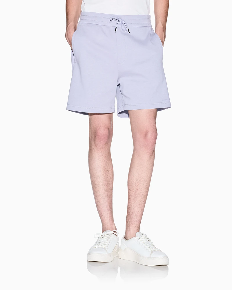 Armani Exchange - Cotton interlock Bermuda shorts, Man, Purple, Size: XXL