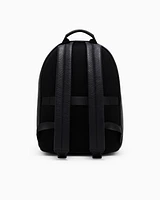 Armani Exchange - Backpack in garnet effect material, Man, Black, Size: TU