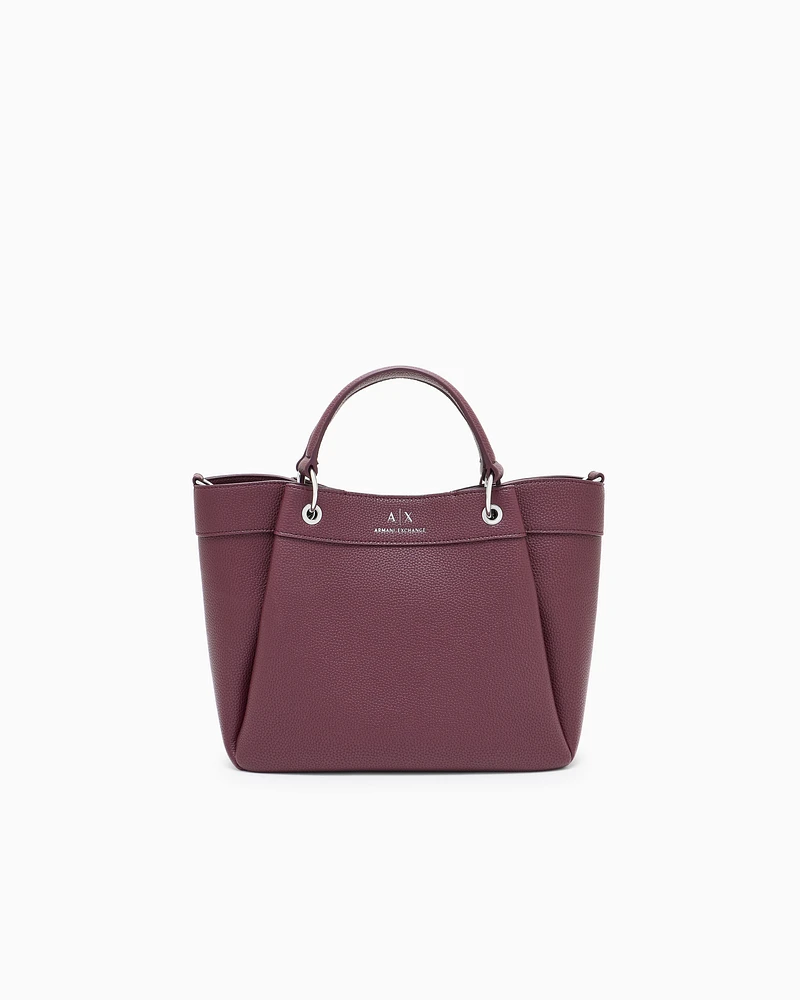 Armani Exchange - Medium handbag with degradè shoulder strap, Woman, Burgundy, Size: TU