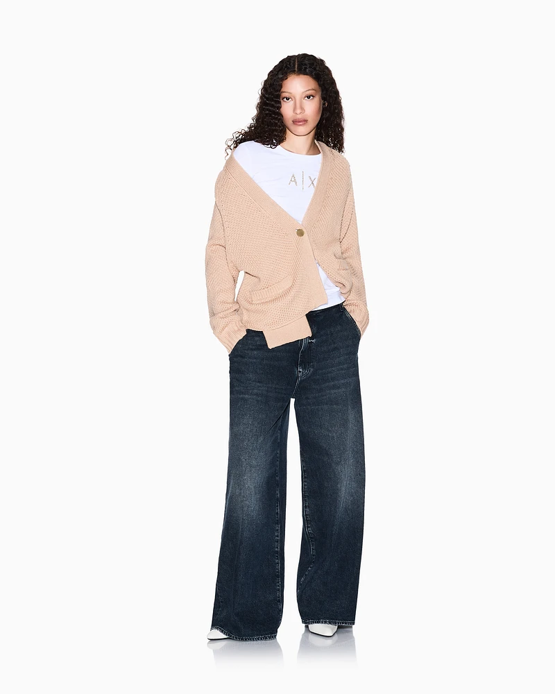 Armani Exchange - Cardigans, Woman, Camel, Size: S