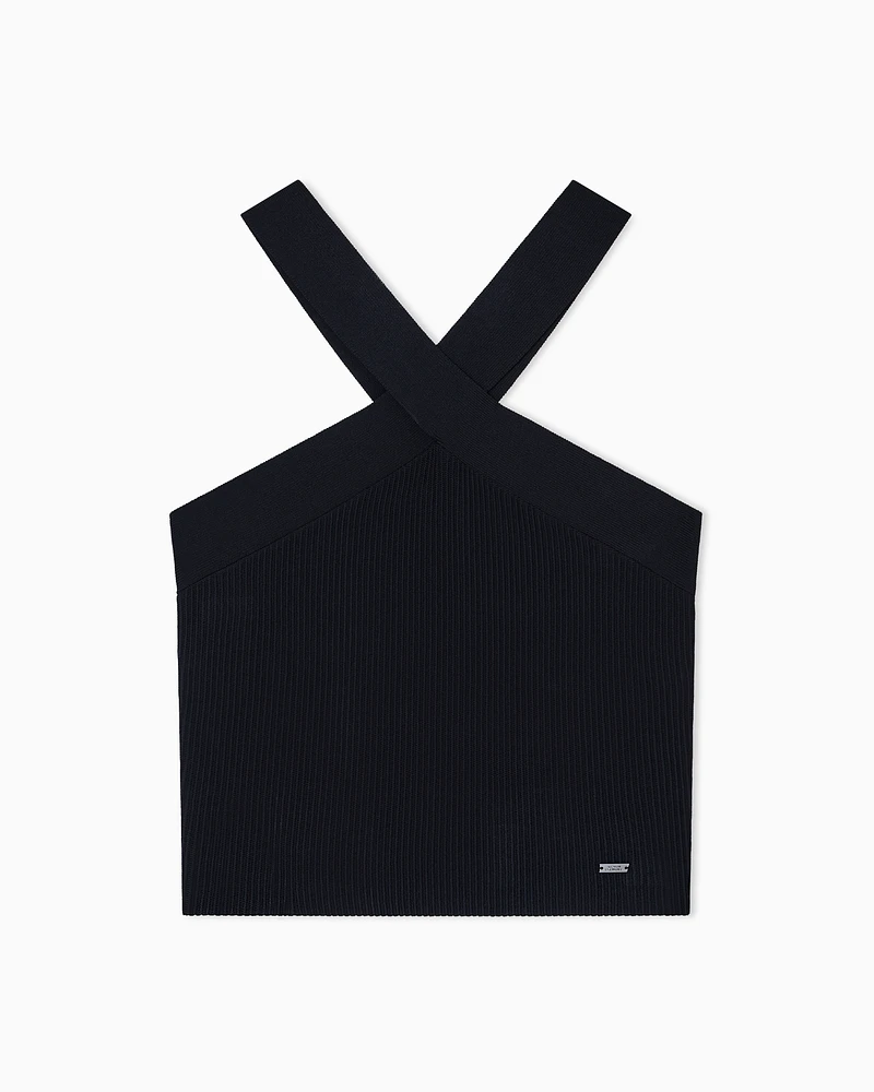 Armani Exchange - Knitted Tops, Woman, Black, Size: S