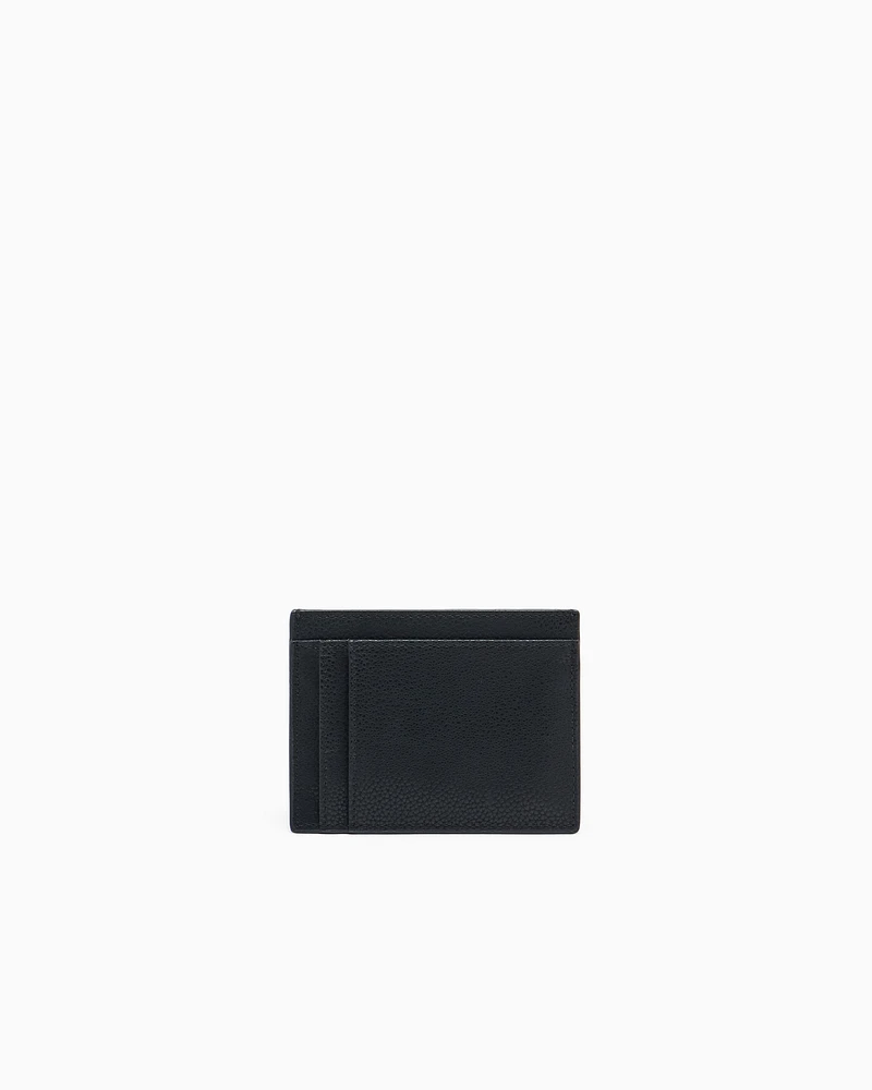 Armani Exchange - Card holder in garnet material, Man, Black, Size: TU