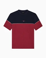 Armani Exchange - Regular fit two-tone T-shirt, Man, Blue, Size: M