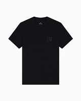 Armani Exchange - Regular fit T-shirt with patch, Man, Black, Size:
