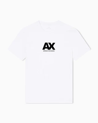 Armani Exchange - Regular fit T-shirt with logo, Man, White, Size: