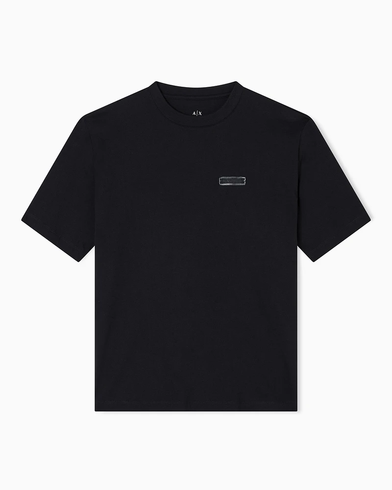 Armani Exchange - Regular fit T-shirt with print on the back, Man, Black, Size: