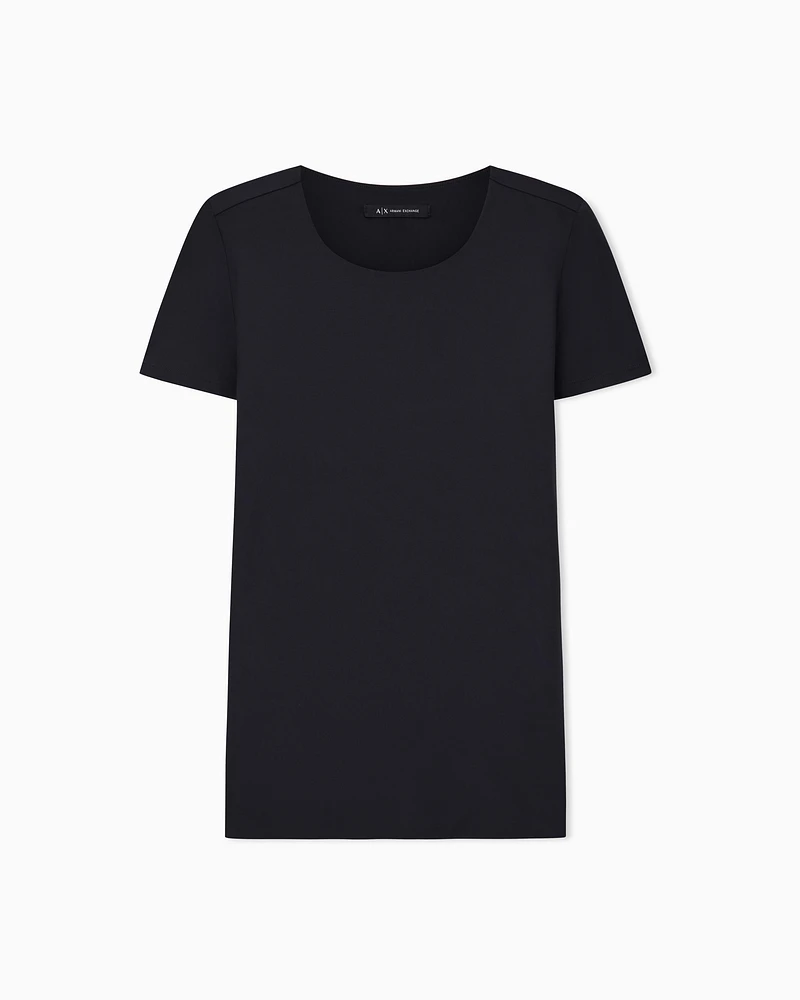 Armani Exchange - Slim Fit T-Shirts, Woman, Black, Size:
