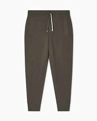 Emporio Armani - Double-jersey joggers, Man, Green, Size: