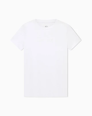Armani Exchange - Regular fit jersey t-shirt, Woman, White, Size:
