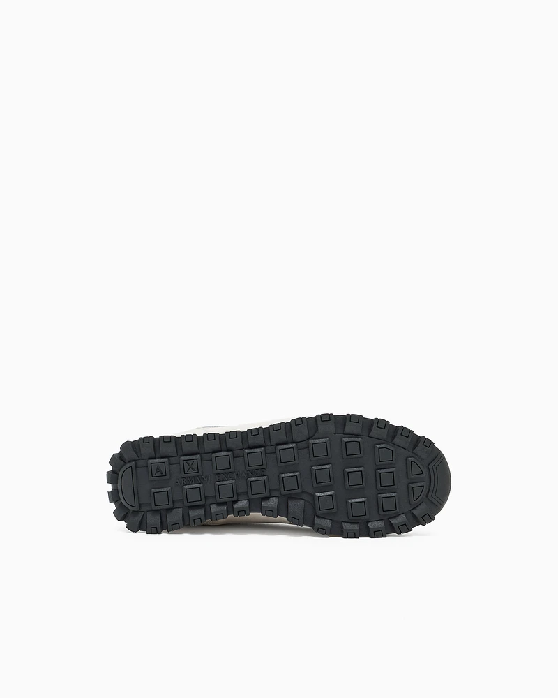 Armani Exchange - Sneakers with contrasting logo, Man, Grey, Size: