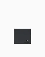 Armani Exchange - Leather Bifold Wallet, Man, Black, Size: TU