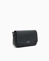 Armani Exchange - Allover logo shoulder bag, Woman, Black, Size: TU