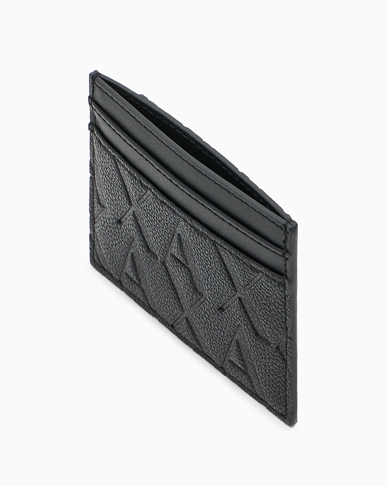 Armani Exchange - ASV Card Holder with Money Clip, Man, Black, Size: TU
