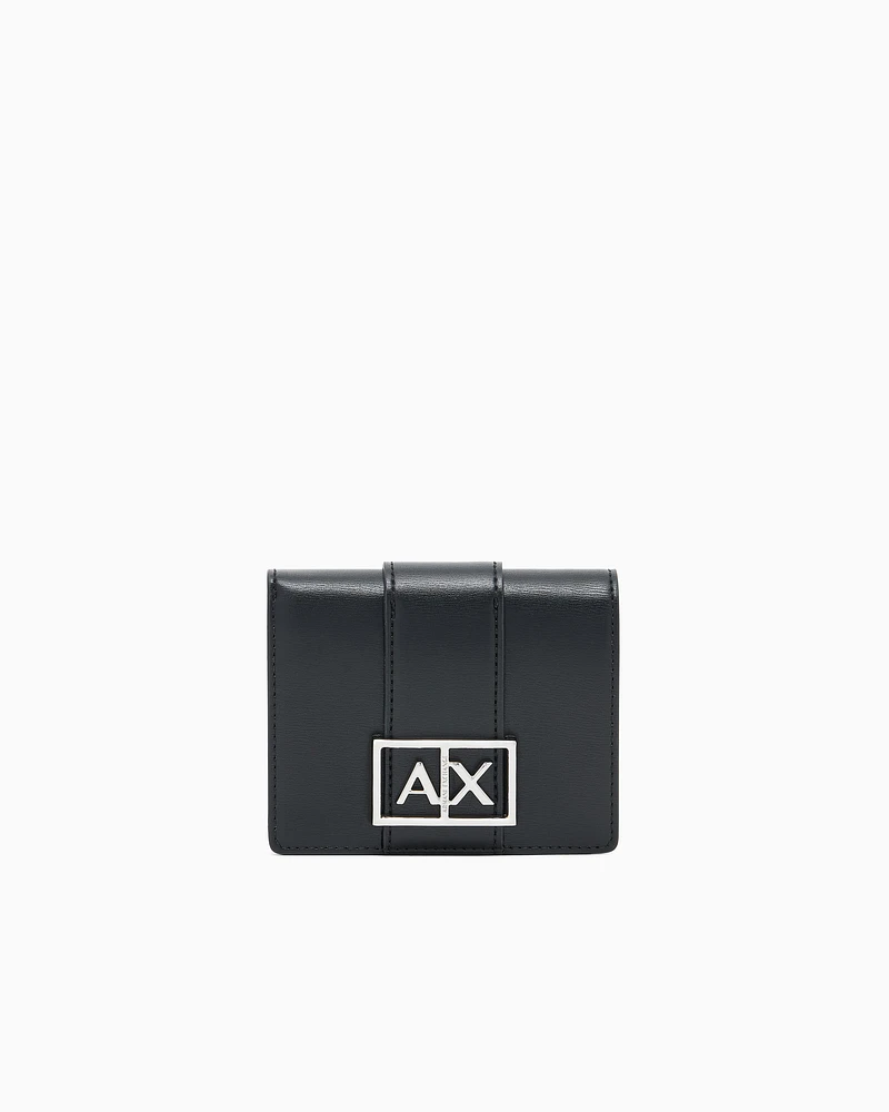 Armani Exchange - Small wallet with ASV logo, Woman, Black, Size: TU