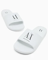 Armani Exchange - Slippers with Icon Project logo, Man, White, Size: