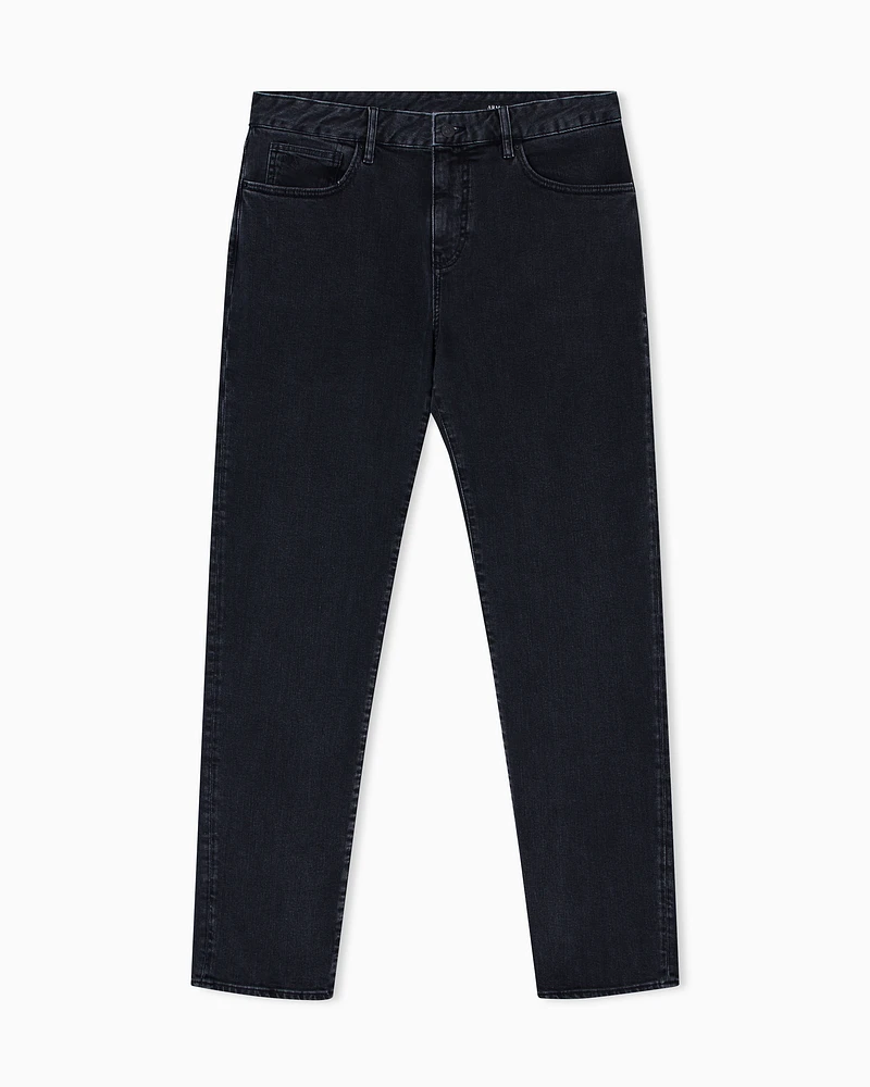 Armani Exchange - Stonewashed Skinny Jeans, Man, Grey, Size: