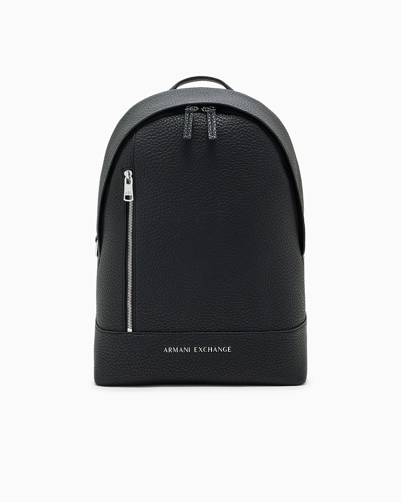 Armani Exchange - Coated fabric backpack, Man, Black, Size: TU
