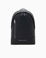 Armani Exchange - Coated fabric backpack, Man, Black, Size: TU