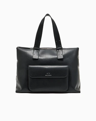 Armani Exchange - Handbag with external pocket, Woman, Black, Size: TU
