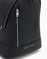 Armani Exchange - Coated fabric backpack, Man, Black, Size: TU