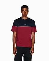 Armani Exchange - Regular fit two-tone T-shirt, Man, Blue, Size: M