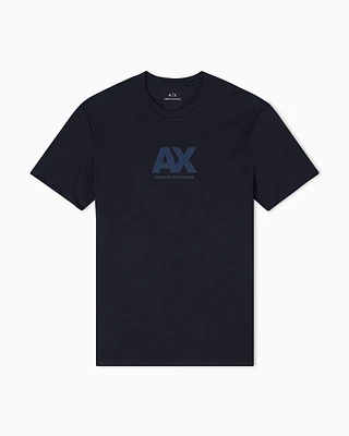 Armani Exchange - Regular fit T-shirt with logo, Man, Black, Size: